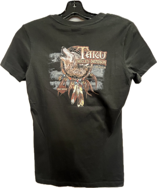 Womens Wolf Dream Catcher T-Shirt