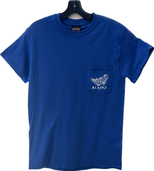 Taku Salmon-Whale Pocket T-Shirt