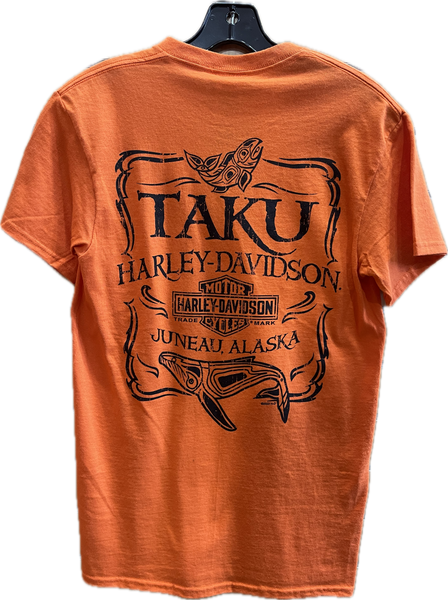 Salmon Whale Pocket T