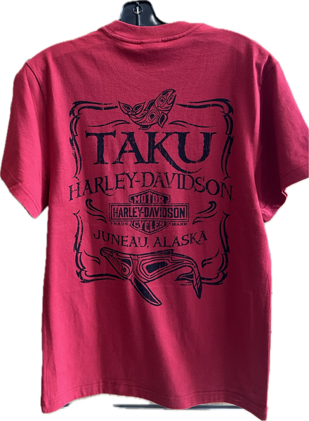 Salmon Whale Pocket T