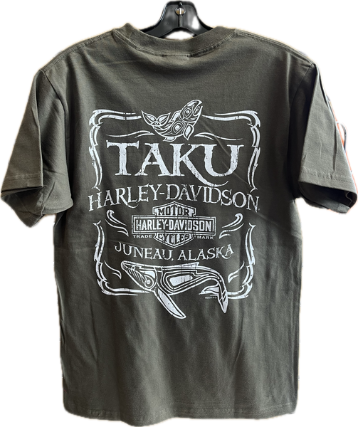 Salmon Whale Pocket T