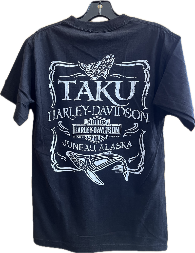 Salmon Whale Pocket T