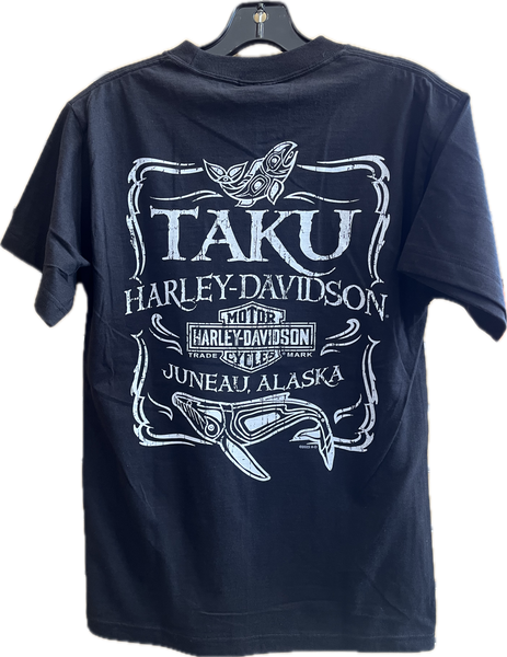 Salmon Whale Pocket T